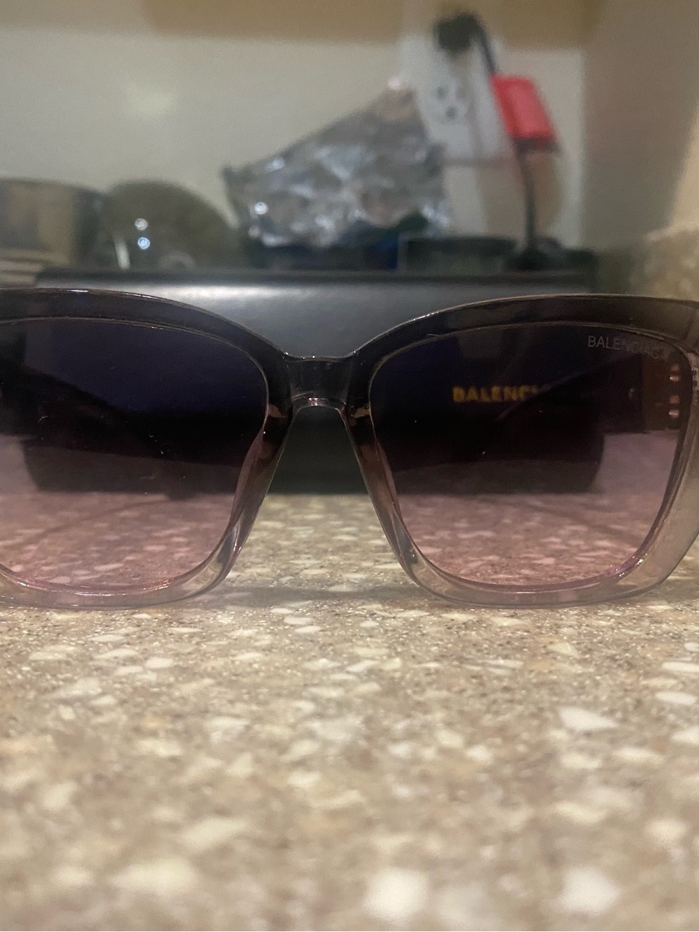 Source Unknown Purple Gradient Women's Sunglasses